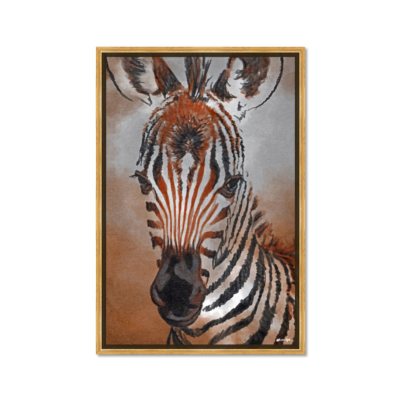 Zebra Colt - Painting on Canvas