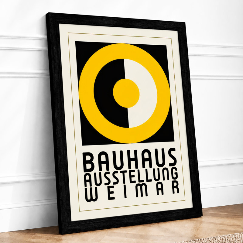 Bauhaus Ausstellung Weimar Geometric - Print, Black, A3 - 42.0 x 29.7 cm