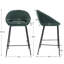 Upholstered Counter Stool with Metal Frame-85419858