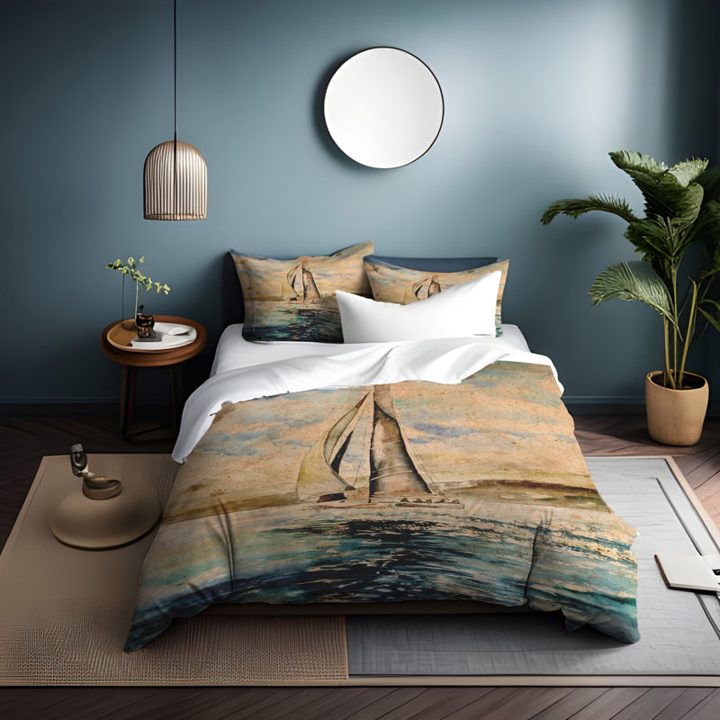 Polyester Nautical Duvet Cover