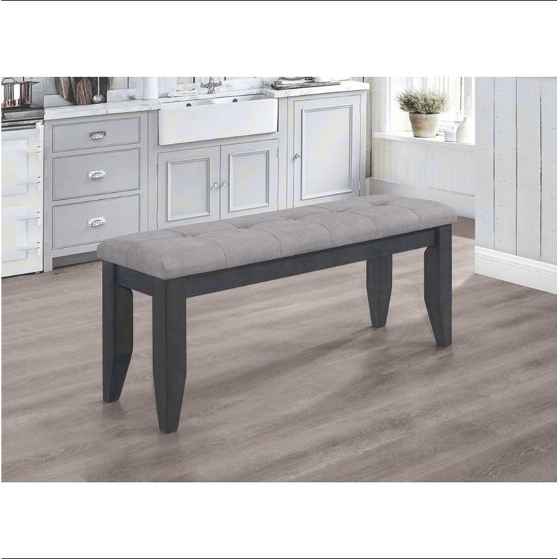 Banc de salle à manger rembourré en tissu