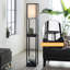 Floor Lamp With Charging, 160cm 3 Layers Shelves Standing Light With Drawer, Reading Lamp with Bulb-2115145781