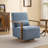 Ynes 30.8" Wide Upholstered Swivel Armchair-820767328