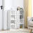 8-Tier Media Tower Rack, CD DVD Slim Storage Cabinet With Adjustable Shelves, Tall Narrow Bookcase Display Bookshelf For Home Office,Multi-Functional Double-Decker Bookcase-1566828450