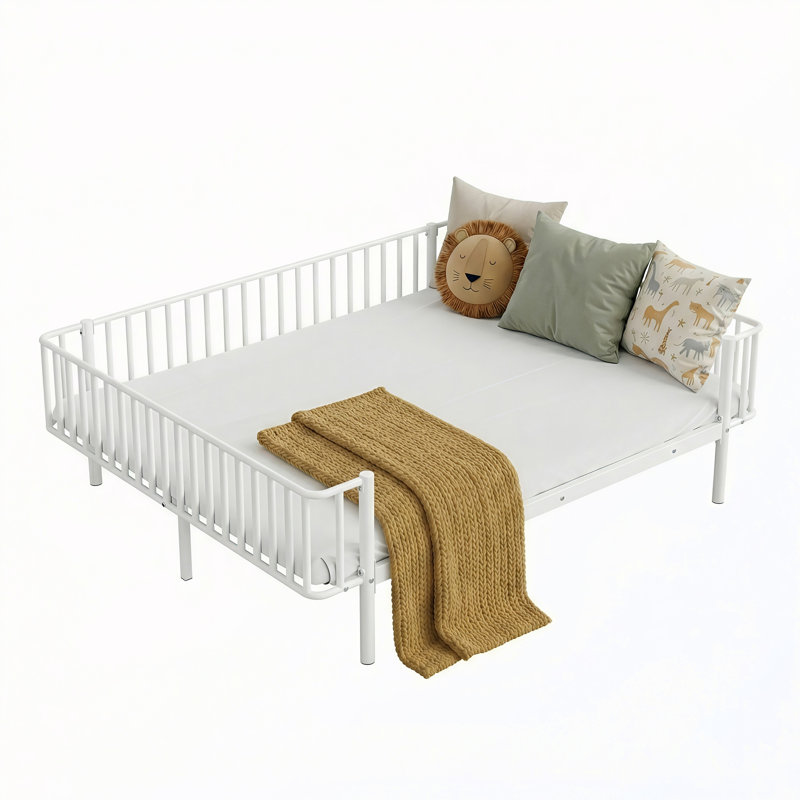 Grand lit de jour en métal, Grand lit, White