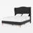 Luxury Velvet Upholstered Platform Bed Frame with 56" Wingback Tufted Headboard and Nailhead Trim, No Box Spring Required-2013483435