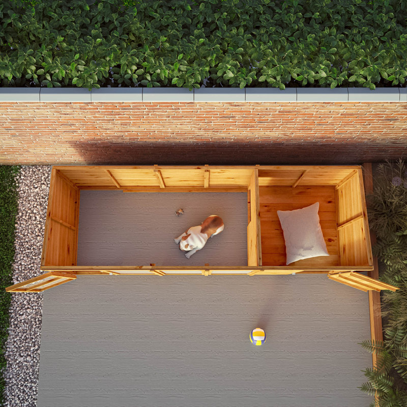 Mercia 12 x 4ft Berkshire Dog Kennel & Run, No