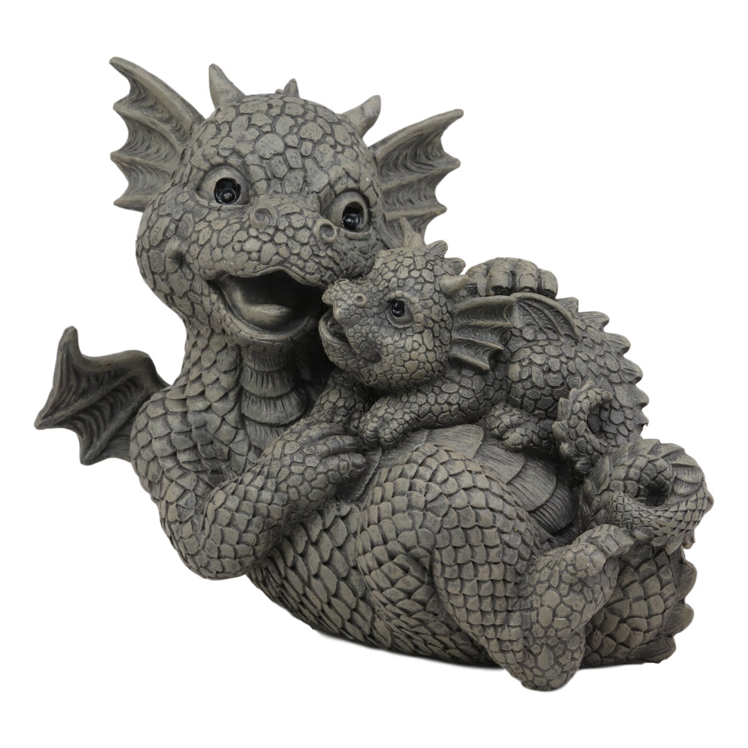 Qualana Dragon Fantasy & Sci-Fi Plastic Garden Statue World Menagerie