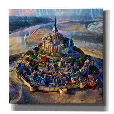 «Normandy France Le Mont Saint Michel» par Pedro Gavidia, art mural sur toile