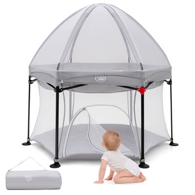 Costway 53'' W x 53'' D Outdoor Fabric Play Tent