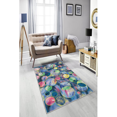 Premium Hall Carpet, 3D Digital Printed, 39.4 x 59.1 Inches | 100% Polyester, Antibacterial, Non-Slip Underside | Pile Height: 0.04 Inches, Machine Washable, Ideal for Living Room & Entryway Decor