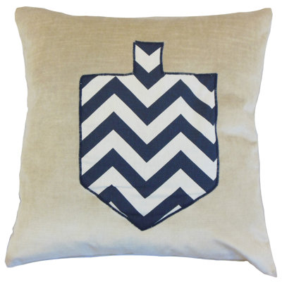 Hanukah Patchwork Down Reversible Throw Pillow