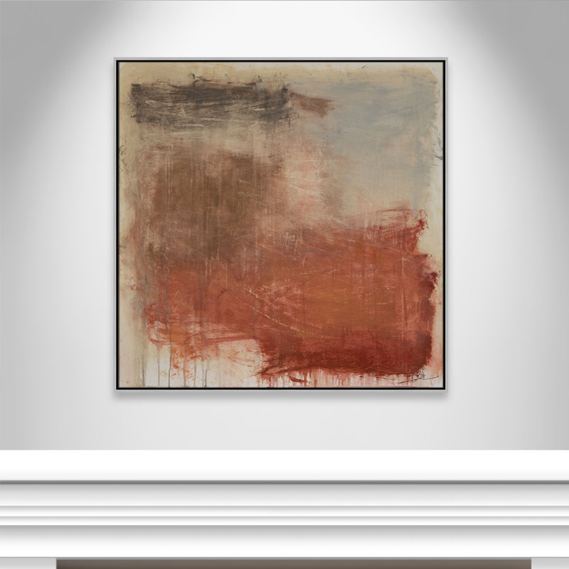 «Colin Autumn Over The Rivera» par, H 41,5 po x l 41,5 po, Argent argent