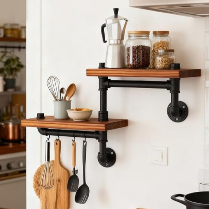 Wood Tiered Shelf
