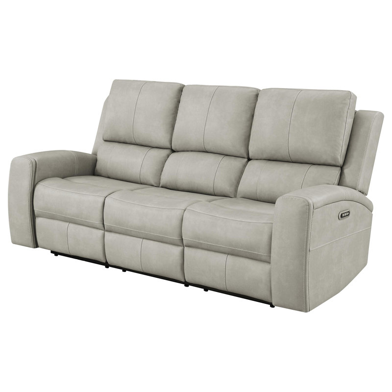 Canapé inclinable électrique Brickston, Gris