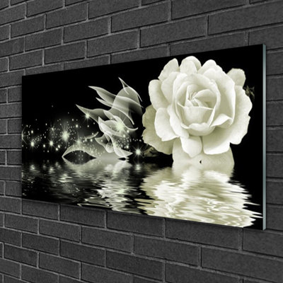 Rose - No Frame Print on Glass