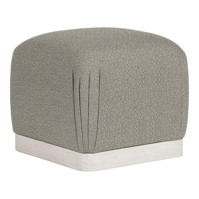 Nola Square Ottoman, Tuck Graphite, Casa Blanca