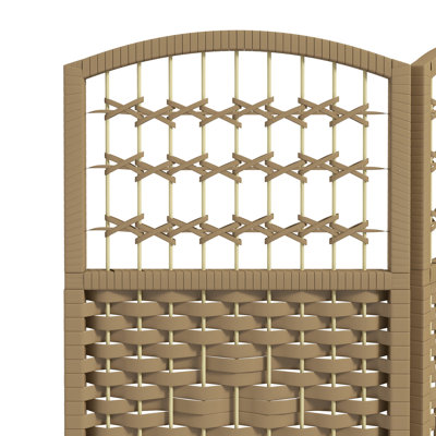 Paravent de 5,6 pi, cloison pliante 4 fibres, cloison pliante Natural Elegance For Living, 5,6 pi, chambre à coucher