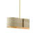 Tenby 4 - Light Contemporary Gold Leaf/Abaca Rope Kitchen Island Pendant