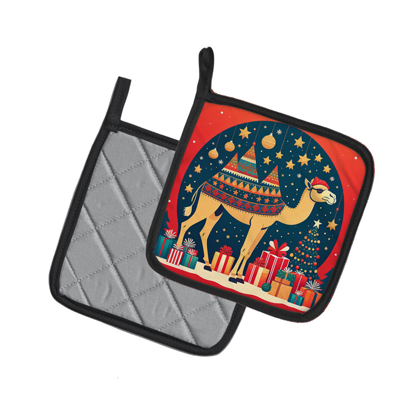 Paire de porte-casseroles Camel Christmas