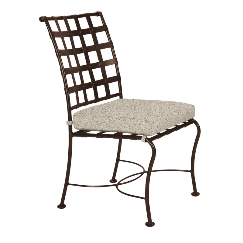 Classico Outdoor Dining Side Chair, Copper Creek, Sahara Denim