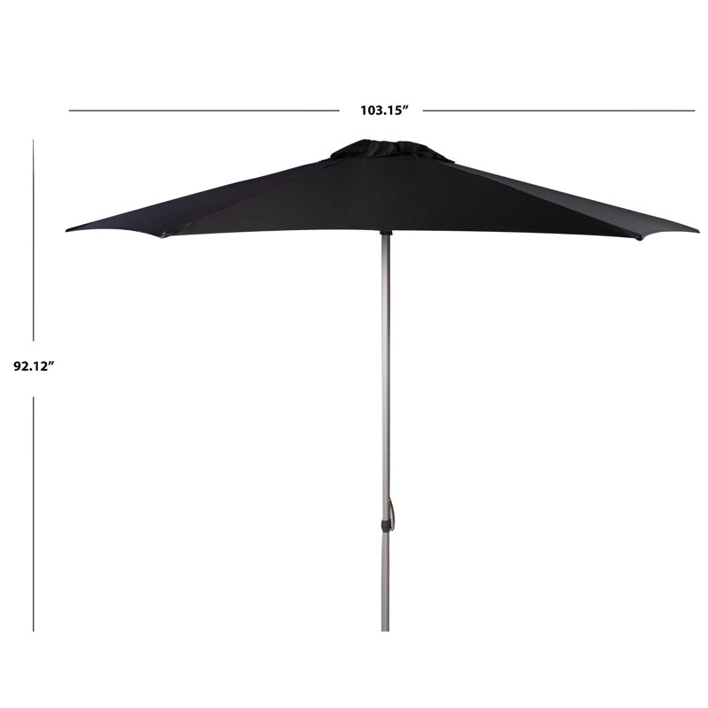 Parasol de marché 9 pi Eberardo, Noir