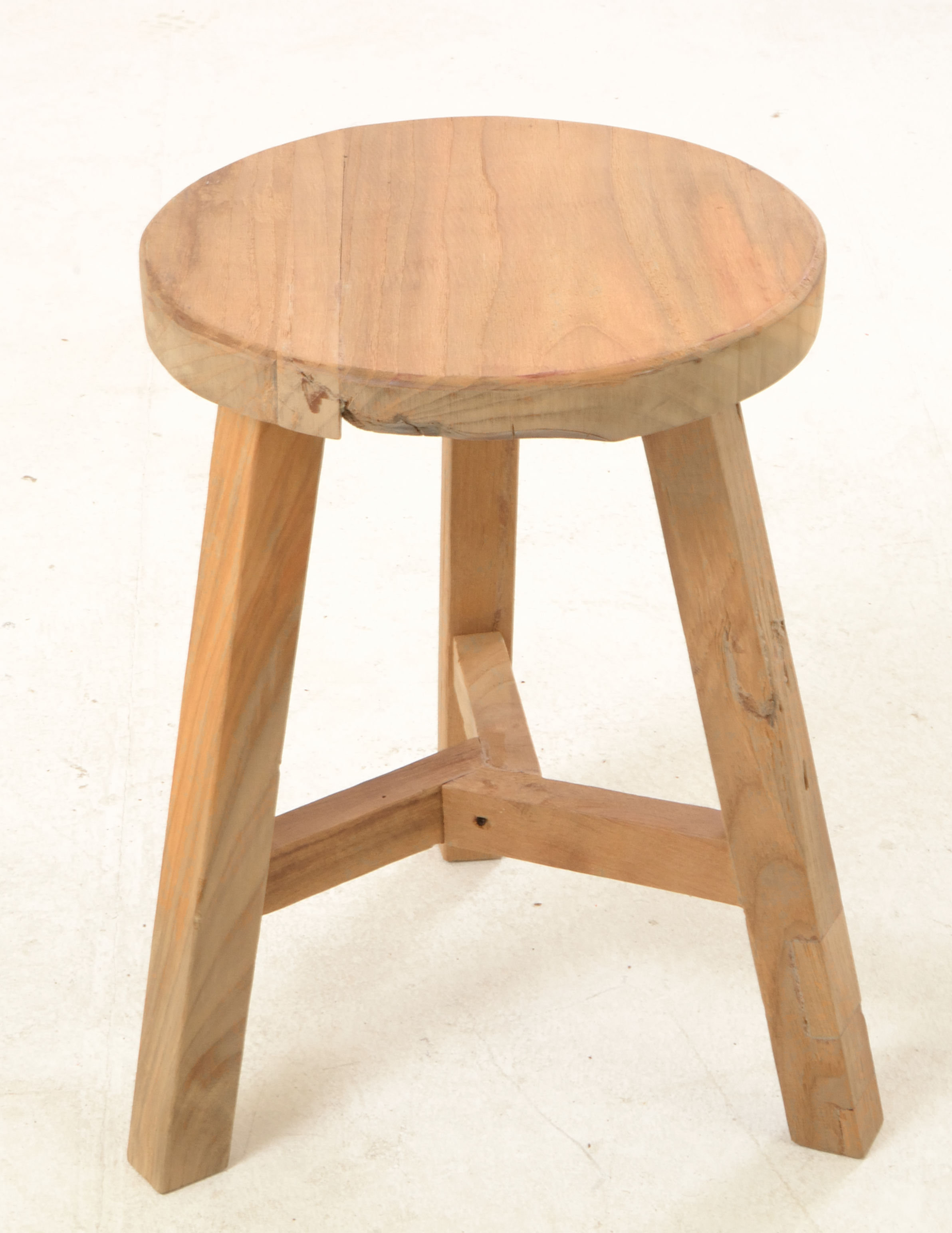 Solid wood store accent stool