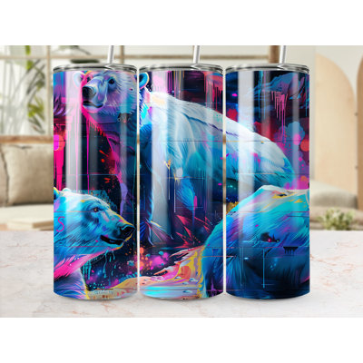 Choose Handmade Tumblers 591 mL Vacuum Insulated Stainless Steel (18/8) Travel Tumbler with Straw