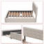 Lit plateforme tapissier avec rangement Modern-1230155610
