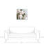 Fleurs neutres peintes - peinture sur toile tendue