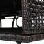 Chaise longue d'extérieur en acier avec dossier réglable, table d'appoint cachée et accoudoirs arqués pour terrasse de patio, jardin, cour-986088512