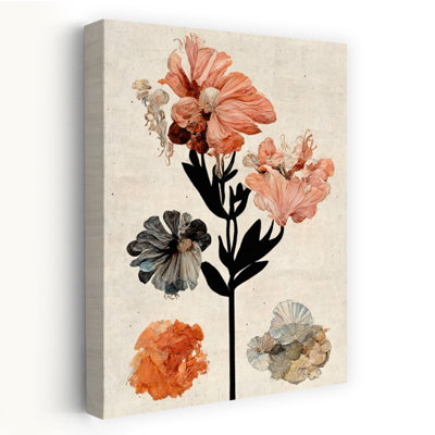 «Petal Symphony Abstract Vintage Flower Landscape», reproduction d'art murale