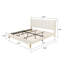 Eriksay Low Profile Upholstered Platform Bed with Wingback Headboard-393698367-298949087