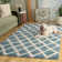 Arsheq Geometric Seafoam/Ivory Area Rug