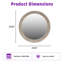 Miroir mural rond 23,62 po-213955297