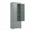 Armoire de rangement haute avec deux tiroirs