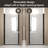 32"x 72" Pivot Shower Door, Matte Black Aluminum Frame, Half Frame ,1/4"(6mm) Tempered Glass Explosion Proof Film-120879574