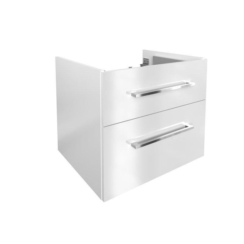 60cm Single Bathroom Vanity Base Only, White