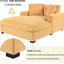 Très grand fauteuil confortable - 53,5 po x 70,9 po, tissu doux, structure, pieds en bois massif, assise confortable et relaxante-665612546