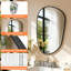 Asymmetrical Metal Framed Wall Mirror