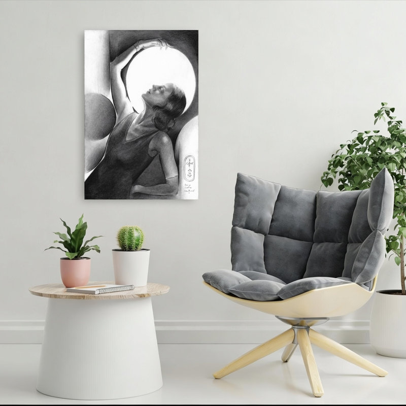 «Elegant Woman», reproduction d'art classique classique de rêve, 36" H x 24" W