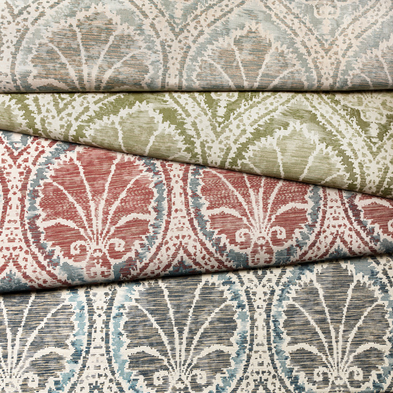 Triana Seville Weave Fabric, Denim/Brick