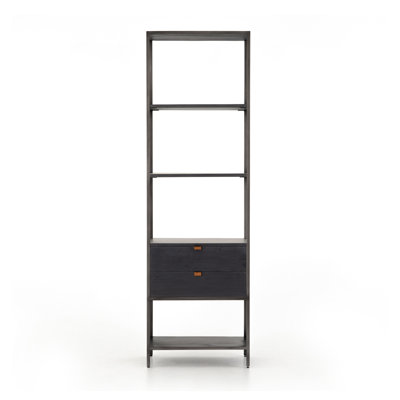 Trey Aasmin Bookshelf - Black Wash Poplar