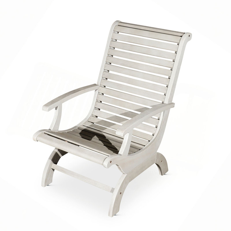 Chaise en bois d'eucalyptus, Gris