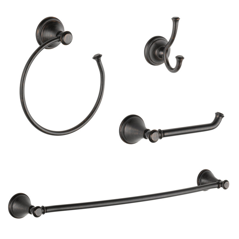 Cassidy™ 4-Piece Bathroom Hardware Set, Venetian Bronze