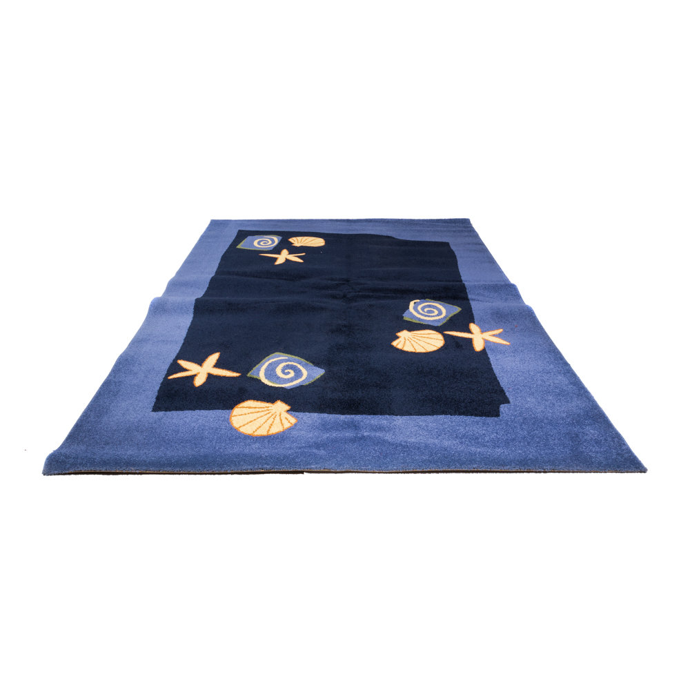 Morning land modern rug - 290 x 200cm - blue
