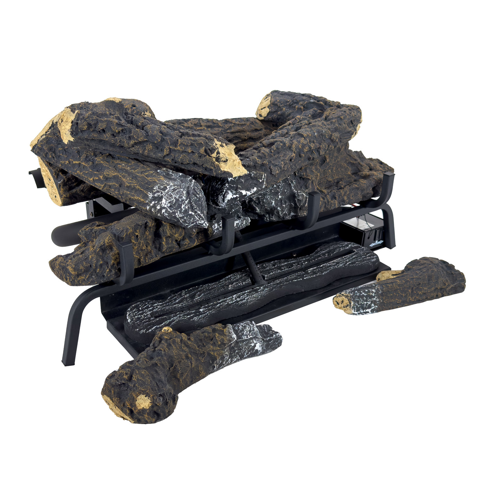 Pleasant Hearth 24" Valley Oak Vent Free Gas Log Set - Thumbnail 4