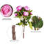 Buisson de pivoines artificielles 23 po Ramet-22433322