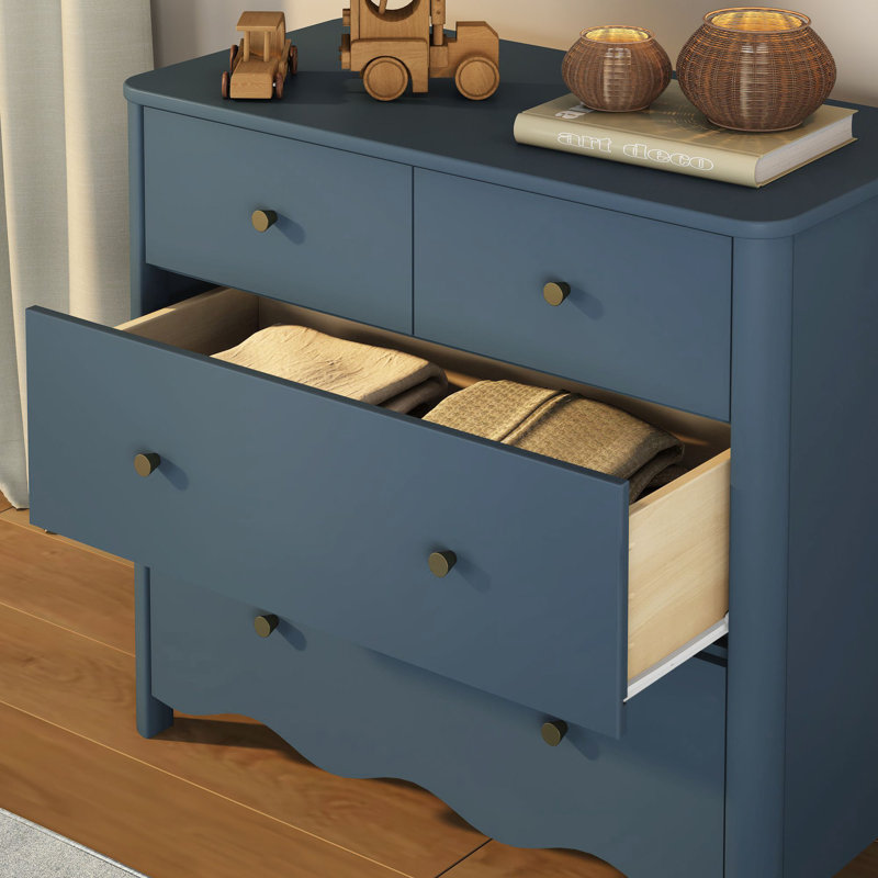 Commode 4 tiroirs Sutton, bleu brumeux, Bleu brumeux