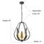 Luminaire suspendu pour cuisine et vestibule 1 lumière Iashod